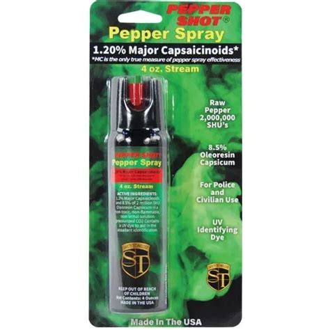 Pepper Shot 12 Mc 4 Oz Pepper Spray Self Defense Personal Security