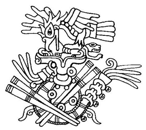 Mitolog A Azteca Dioses Y Diosas Dibujos Para Colorear E