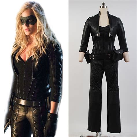 Green Arrow Cosplay Black Canary Sara Lance Costume Full Set Outfit