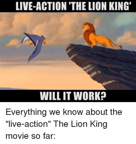 LIVE-ACTION THE LION KING' WILL IT WORK? Everything We Know About the