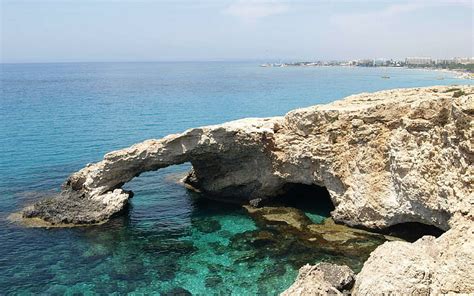 Hd Wallpaper Sea Cave Beach Cyprus Nature Coast Rocks Nature And