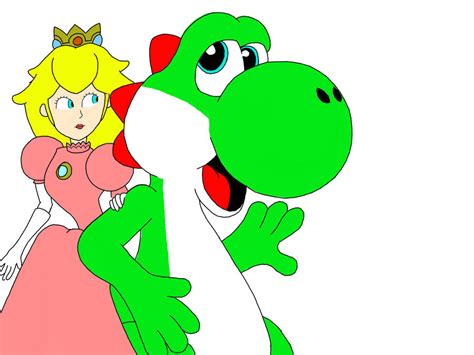 Yoshi And Peach Updated By Superbrownman On Deviantart