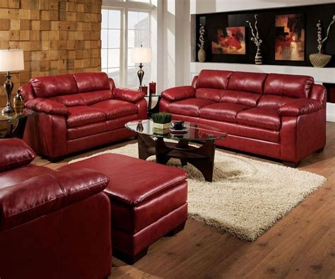 42 Burgundy Leather Living Room Furniture Pictures Homdesigns