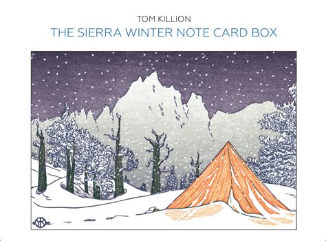 The Sierra Winter Note Card Box By Tom Killion