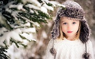 Children Girl Hat Snow Winter Wallpapers - 1920x1200 - 760845