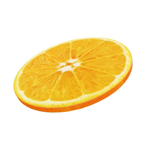 Food 3d Model Orange Round Slice Cgtrader