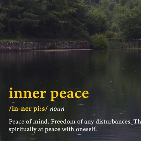 Inner Peace Definition Poster Print Typography Poster Word Etsy