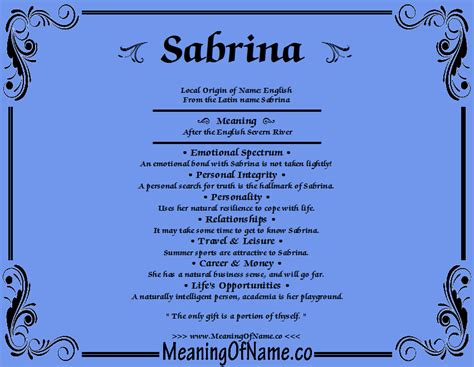 Qual O Significado Do Nome Sabrina Educabrilha