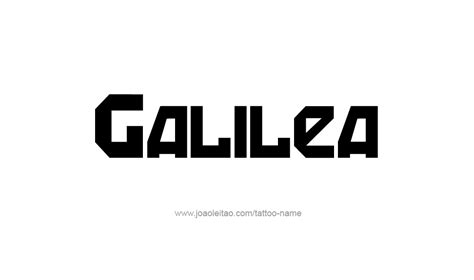 Galilea Name Tattoo Designs