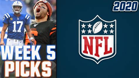 NFL WEEK 5 PICKS 2020 NFL GAME PREDICTIONS WEEKLY NFL PICKS YouTube