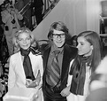 Yves Saint Laurent And Lauren Bacall In 1968. From left to right, the ...