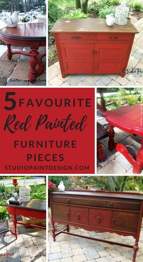 5 Favourite Red Painted Furniture Pieces Studio Paint Design Red