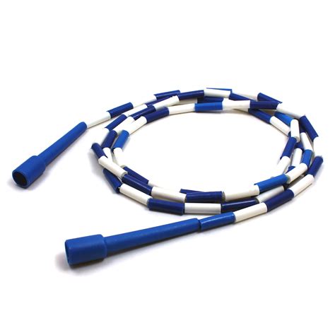 Jump Rope With Plastic Beaded Segmentation 9 Foot Pack Of 6