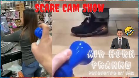 Air Horn Pranks Scare Cam Show 01 Youtube