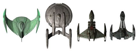 Size Comparison Chart Of A Romulan Bird Of Prey Enterprise Nx 01 And