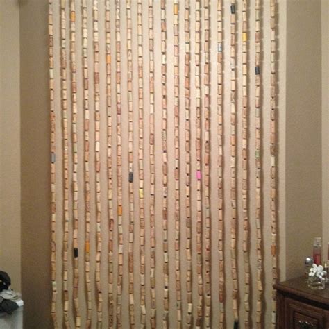 Cute Curtains Made With Recycled Wine Corks Upcycle Art