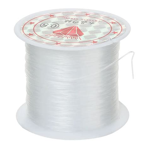 1 Roll 22m 05mm Clear Nylon White Stretchy Elastic Stretch Wire Cord