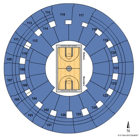 Wichita State University Koch Arena Seating Chart