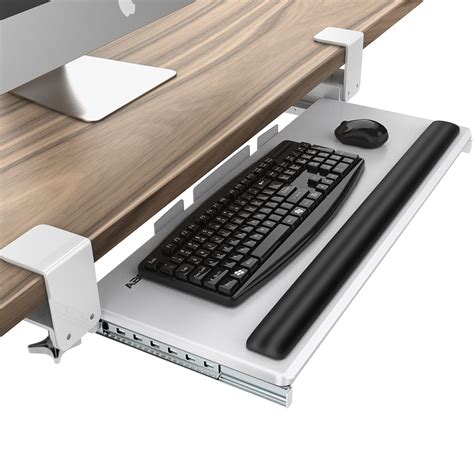 Abovetek Large Keyboard Tray Under Desk With Wrist Rest 267×11