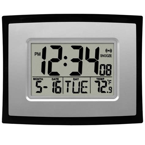 La Crosse Technology Digital Clock With Temperature Wt 8002u The Home