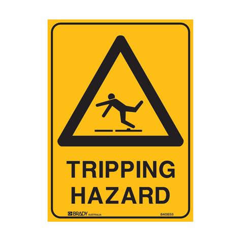 Warning Sign Tripping Hazard