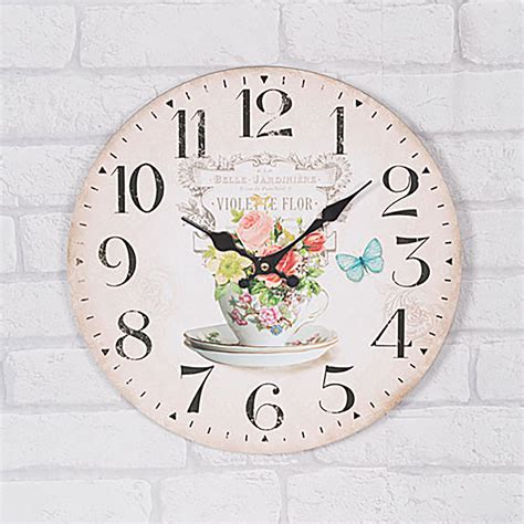 Colour Flowers Clock