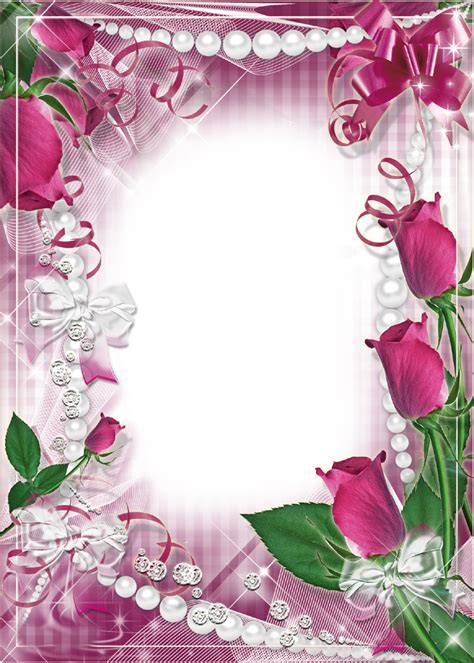 Download Flowers  Borders And Frames Rose String Art Picture