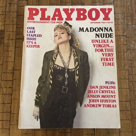 Vintage Playboy Magazine September 1985 MADONNA Last Stapled Issue