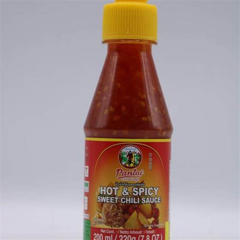 Pantai Hot And Spicy Sweet Chili Sauce 12x200ml Bottle Fairplus Cambodia