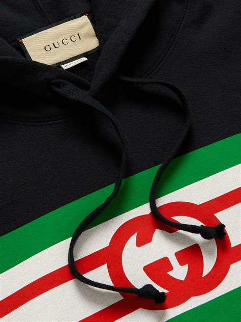 Gucci Logo Print Cotton Jersey Hoodie For Men Mr Porter