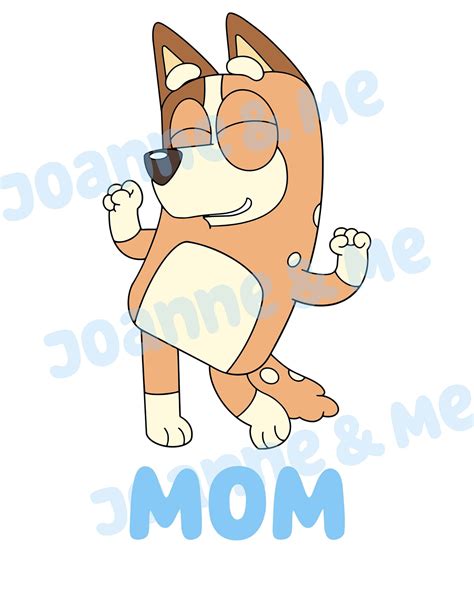 Instant Download Bluey Mom Image  Png Digital Download Etsy