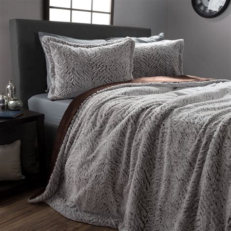Faux Fur Comforter Set King Twin Bedding Sets 2020