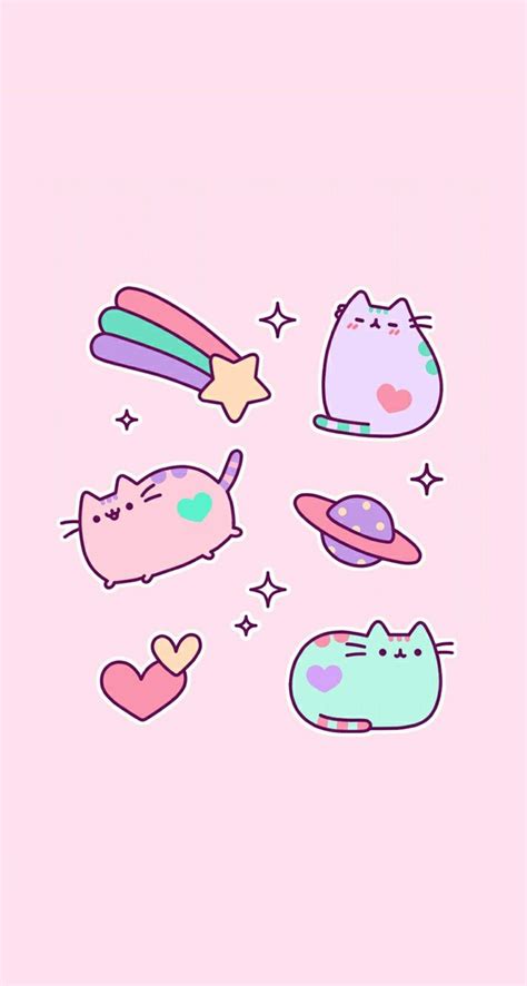 Here are only the best kawaii cat wallpapers. #wallpaper #pusheen #pastel #galaxy | Iphone wallpaper ...