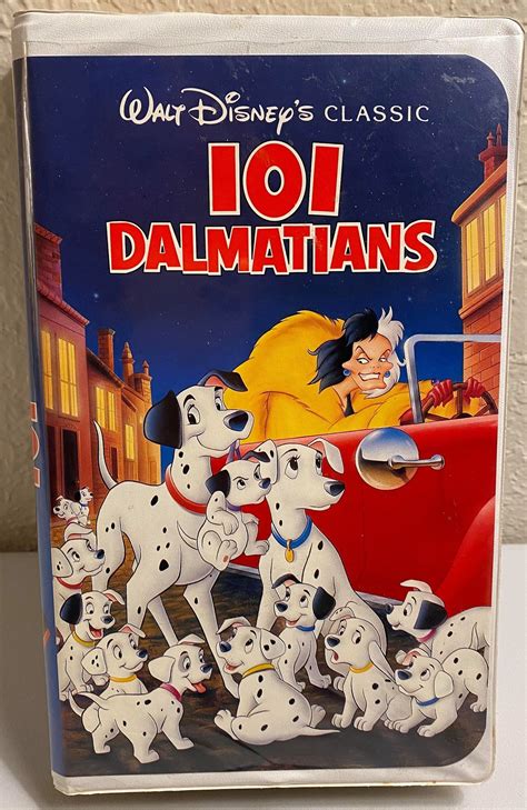 Walt Disneys 101 Dalmatians Vhs The Classics Black Etsy