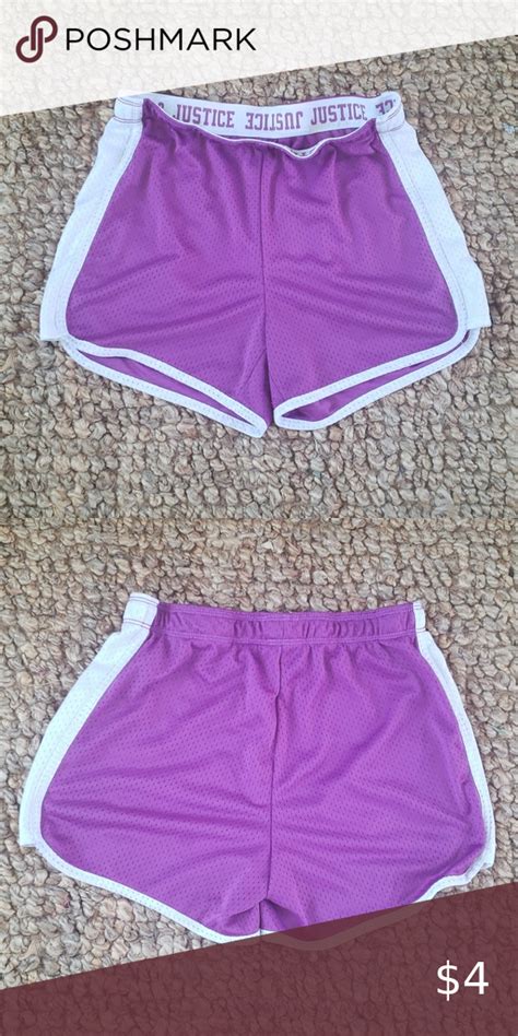 girls justice athletic shorts 12