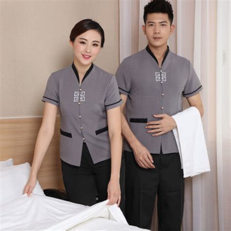 China New Design High Quality Restaurant Hotel Uniform Housekeeping