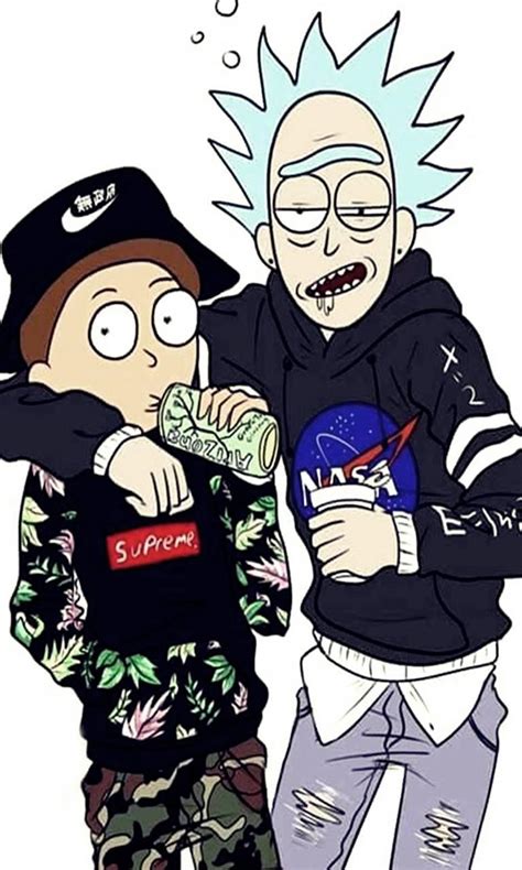 Supreme Rick And Morty Wallpapers Wallpaper Cave