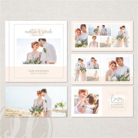 Wedding Album Template For Photographers Wedding Album Etsy Wedding
