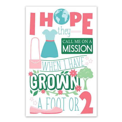 I Hope They Call Me On A Mission Poster Sisters Printable In Lds Posters On