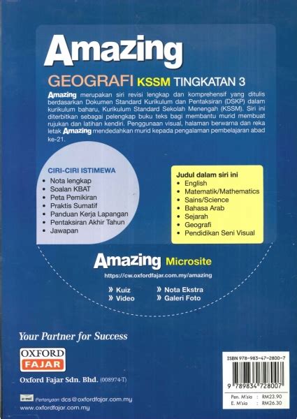 Jawapan Buku Aktiviti Geografi Tingkatan