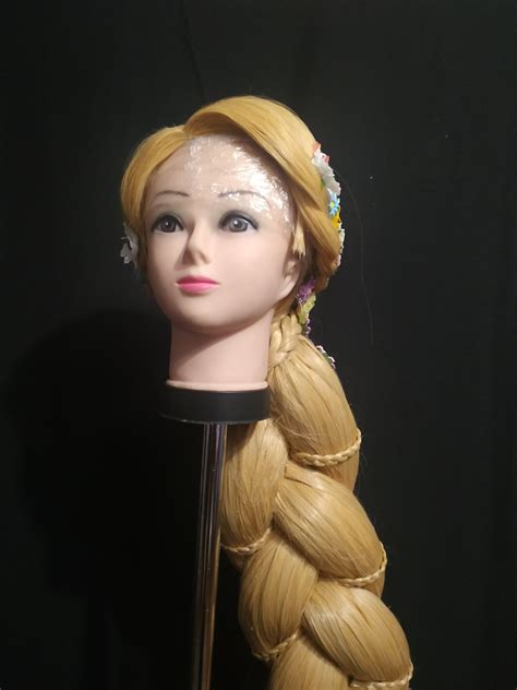 rapunzel wig commission cosplay halloween costume adult etsy