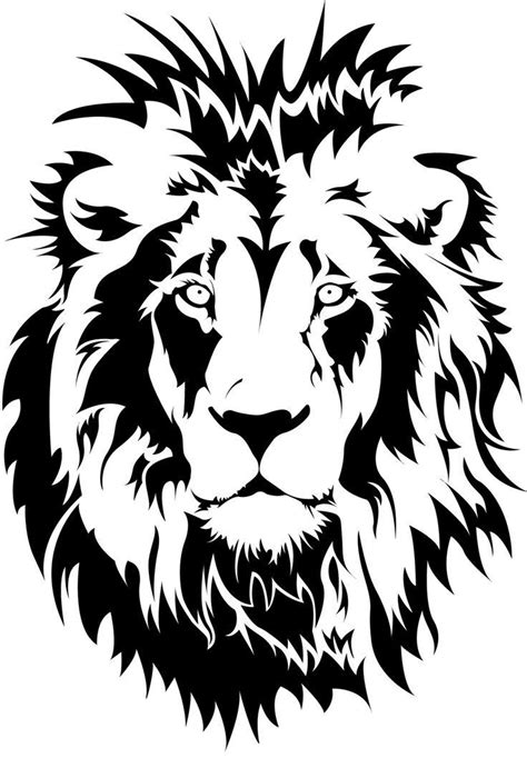 Pin By Michelle Bezwerchyj On Stencils Lion Silhouette Lion Stencil