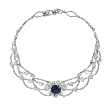 Sapphire And Diamond Necklace Moussaieff