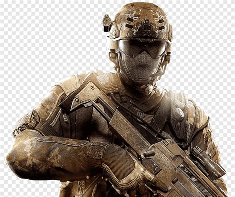 Call Of Duty Black Ops Ii Render Soldado Con Máscara Y Gafas Mientras
