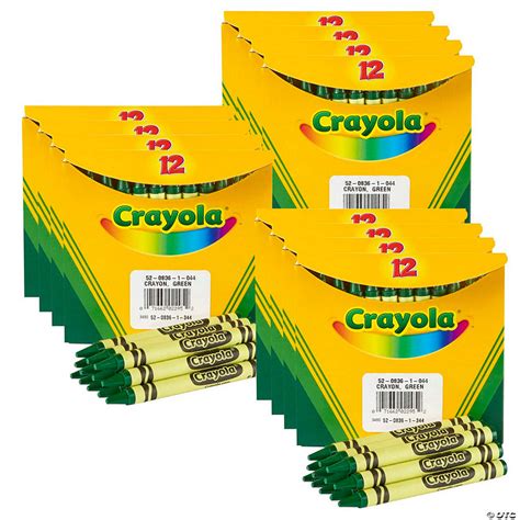 Crayola Bulk Crayons Green Regular Size 12 Per Boproper 12