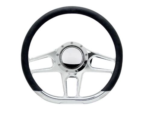 Billet Specialties 14 Polished D Shape Hydro Steering Wheel 29435