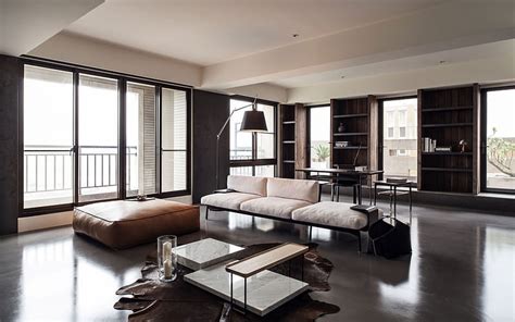 Stylish Apartment Living Room Modern Interior Design Taiwan Taipei