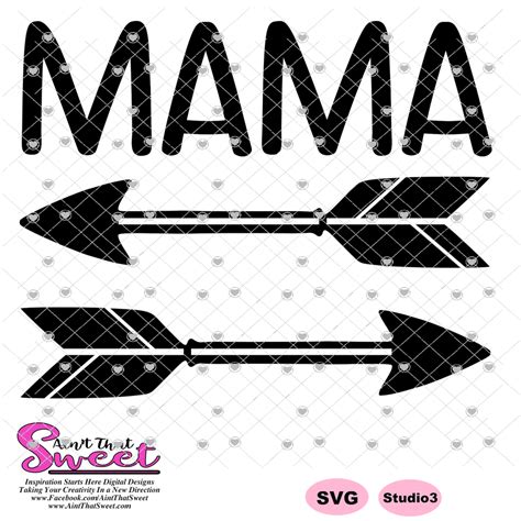 Mama Mamas Girl Mamas Boy With Arrows Transparent Png Svg Sil