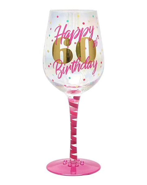top shelf decorative 60th birthday wine glass for red or white wine unique t idea 60th