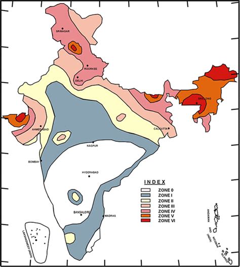 Map Of India Earthquake Zone Maps Of The World